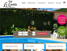 Tablet Screenshot of hotellacandela.com.ar